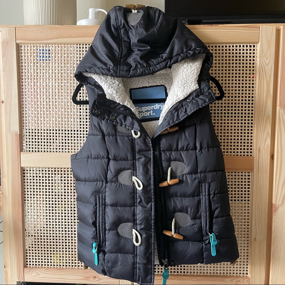 Superdry womens sherpa lined vest